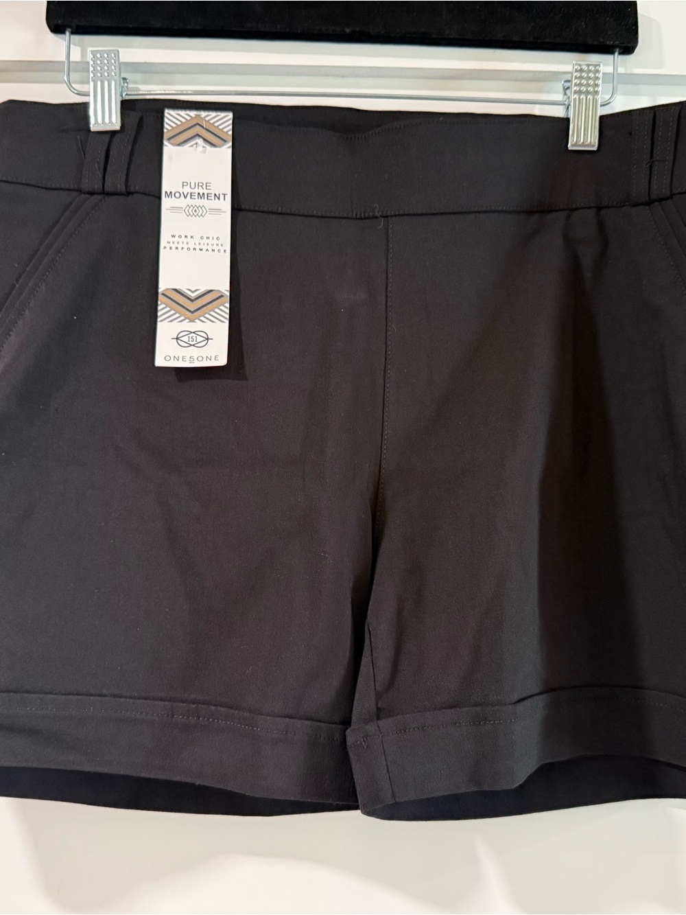 one 5 one Black High-Waist Women’s Shorts